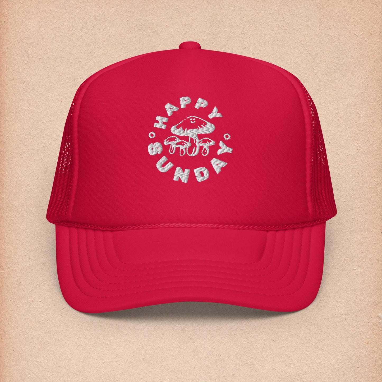 Happy Sunday Foam trucker hat