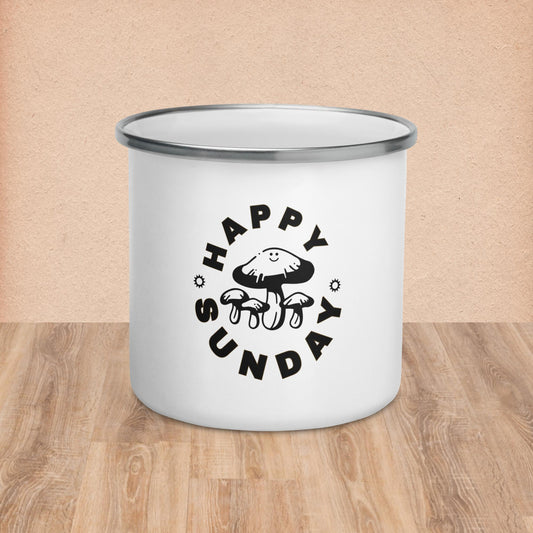 Happy Sunday - Enamel Mug